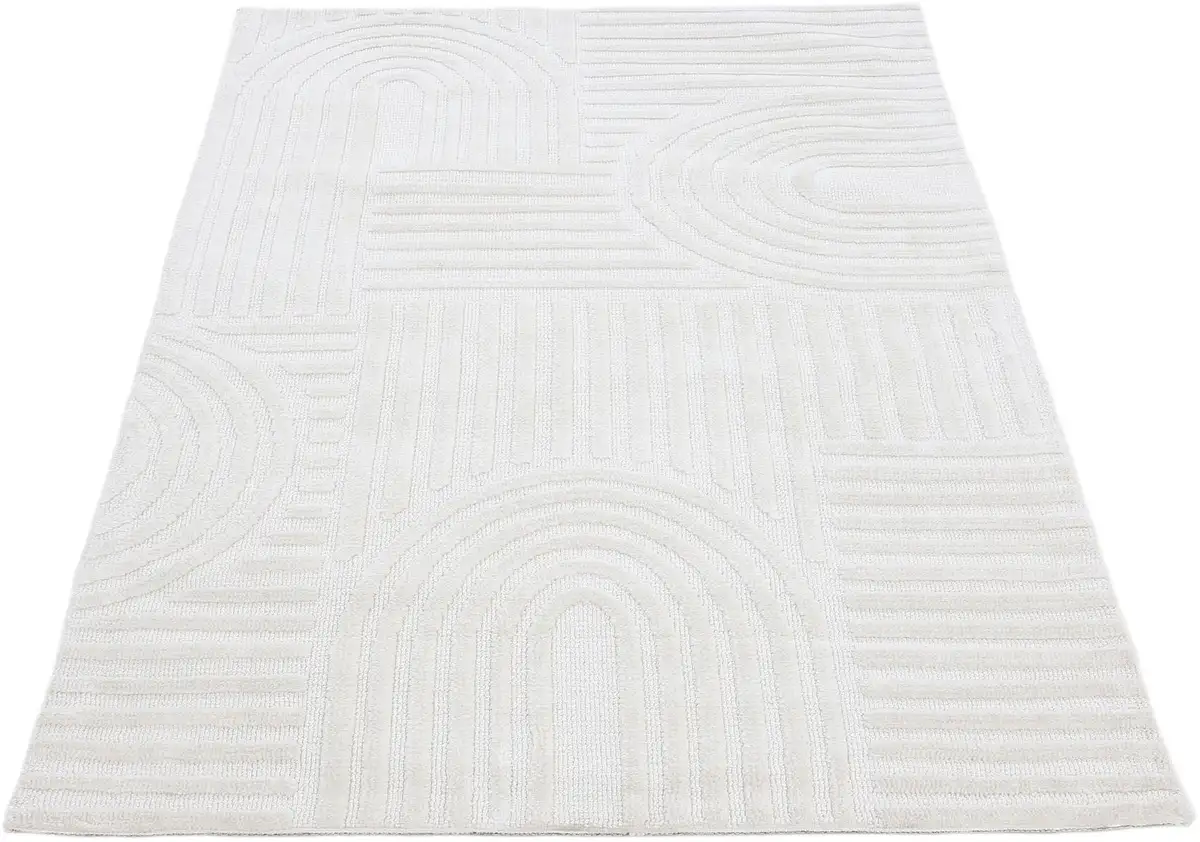 

КоверМягкий ковер "Holly 4 - Soft Touch Microfibre Rug", прямоугольный, Boho Scandi, мягкая плотная ворсистая структура, высокая-низкая структура, гостиная Carpetfine 120х170 см, бежевый