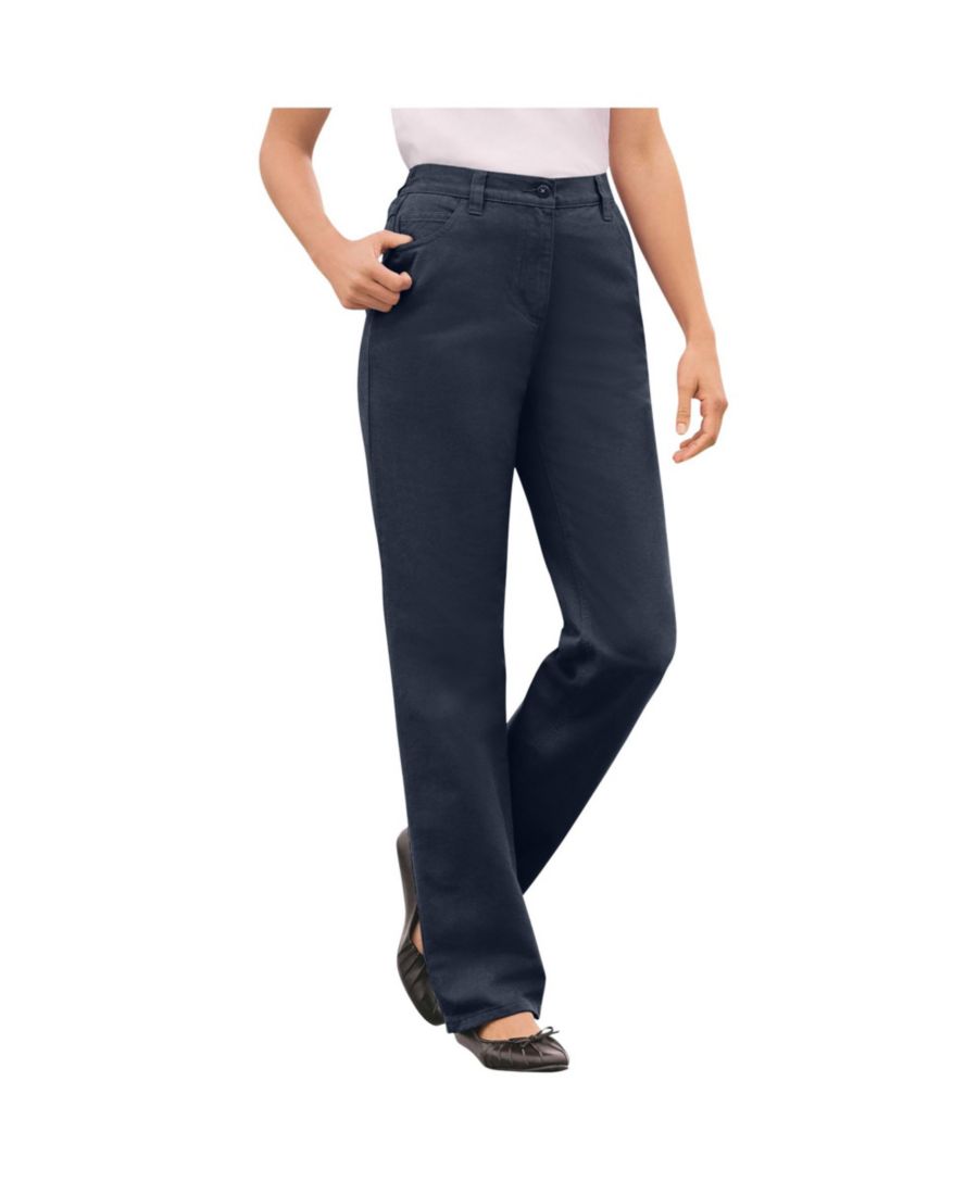 

Женские джинсы Within Tall Perfect из хлопка с эластичной задней частью Woman Within, Navy