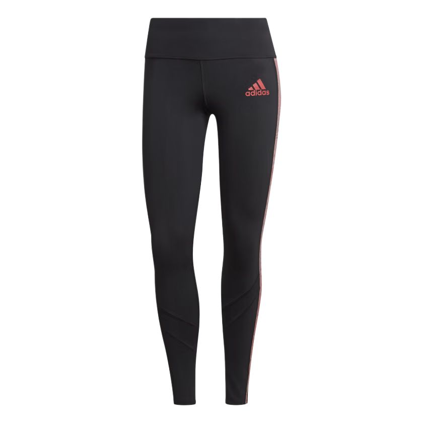 Adidas AEROREADY Спортивные штаны женские Black/Scarlet — фото 3