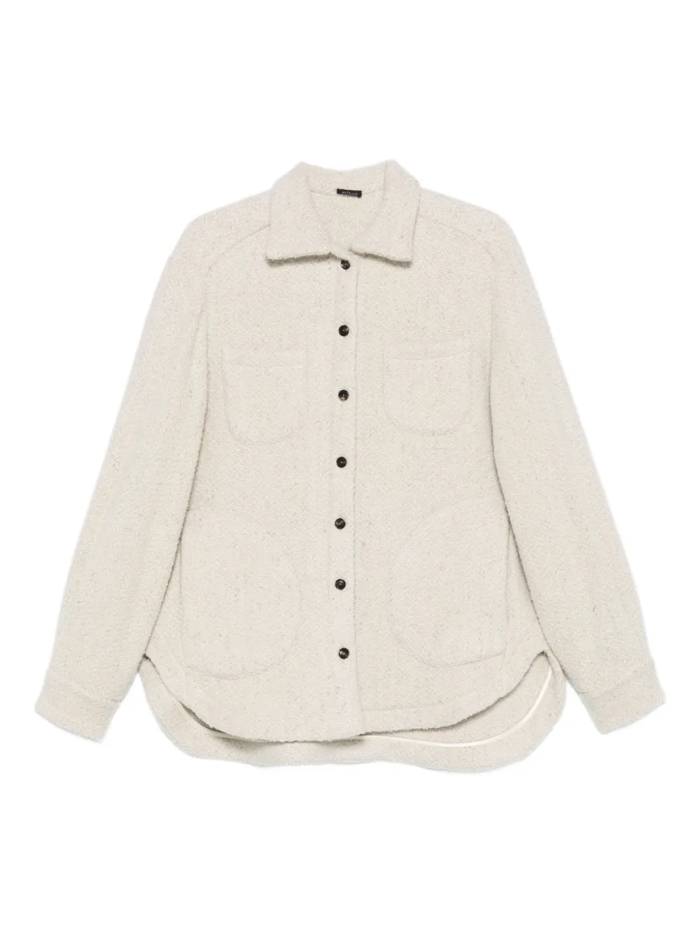 

Рубашка с карманом на пуговице Kiton, белый