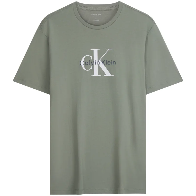 Футболка унисекс с круглым вырезом Calvin Klein, PEZ-Light Gray Green