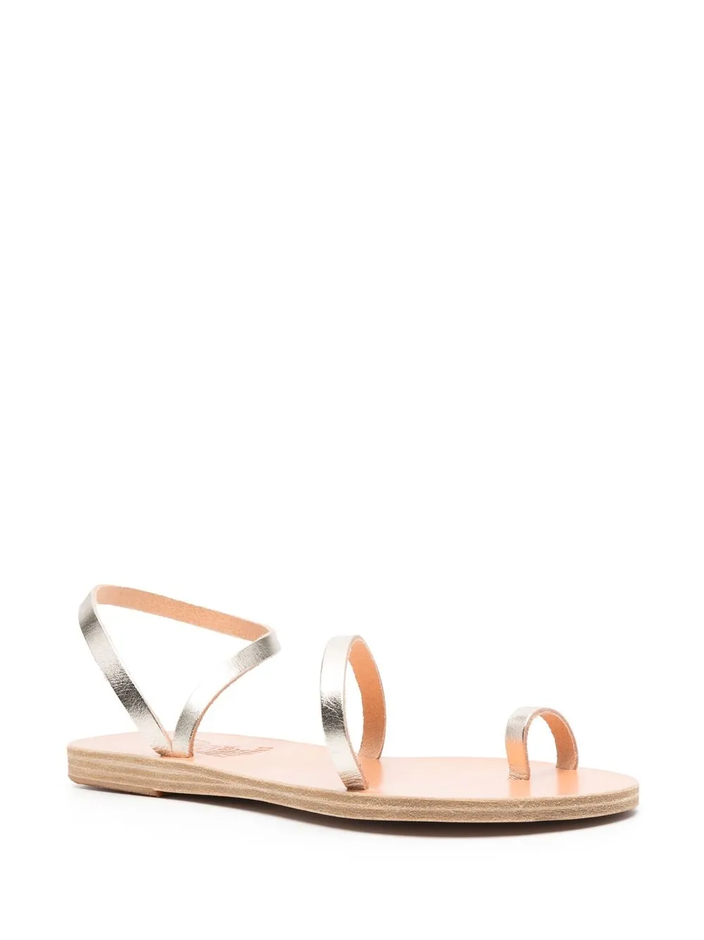 Сандалии Apli Eleftheria с эффектом металлик Ancient Greek Sandals, золотой — фото 2