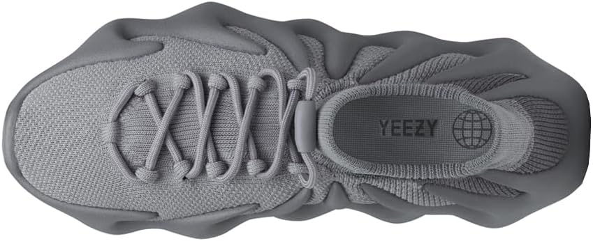 Мужские кроссовки adidas Yeezy 450 на шнуровке, серый — фото 3