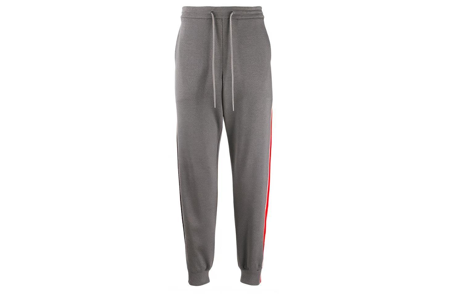 

Вязаные спортивные штаны мужские серые THOM BROWNE, серый