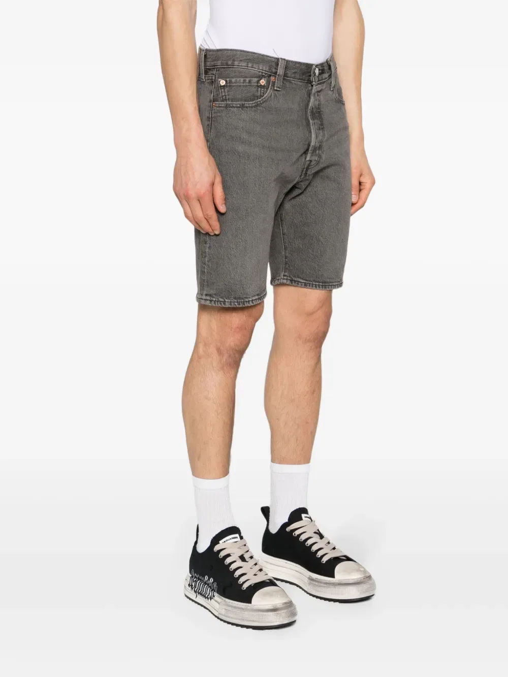 Джинсовые шорты 501 Original Fit Levi'S, серый — фото 3