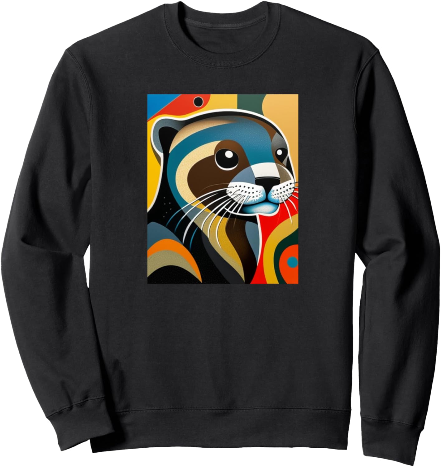 

Толстовка с изображением куницы и разноцветной куницы Otter - Marten Gift Women Girls Men Boys Kids Gift