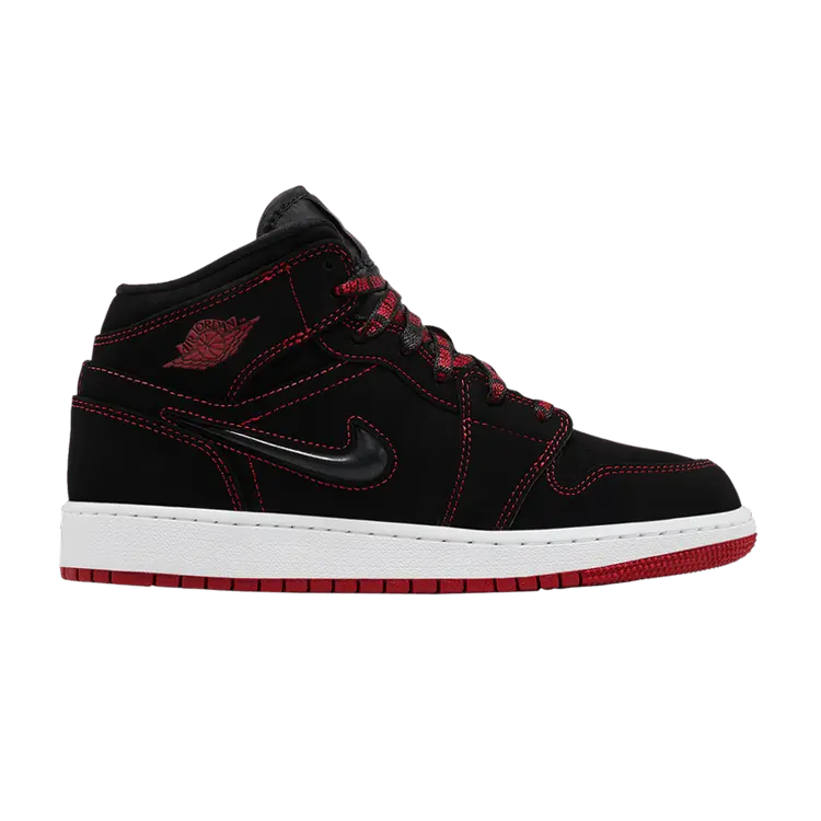

Кроссовки Air Jordan Air Jordan 1 Mid SE GS 'Fearless', черный