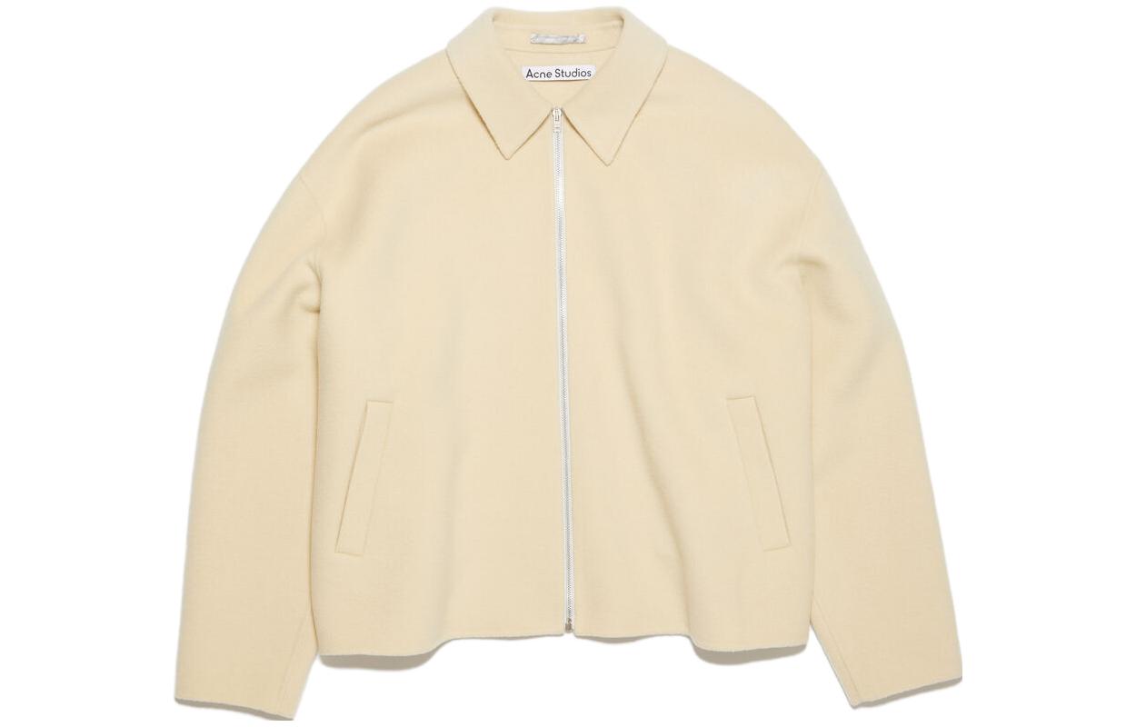 

Acne Studios Шерстяная куртка на молнии, Oats Beige