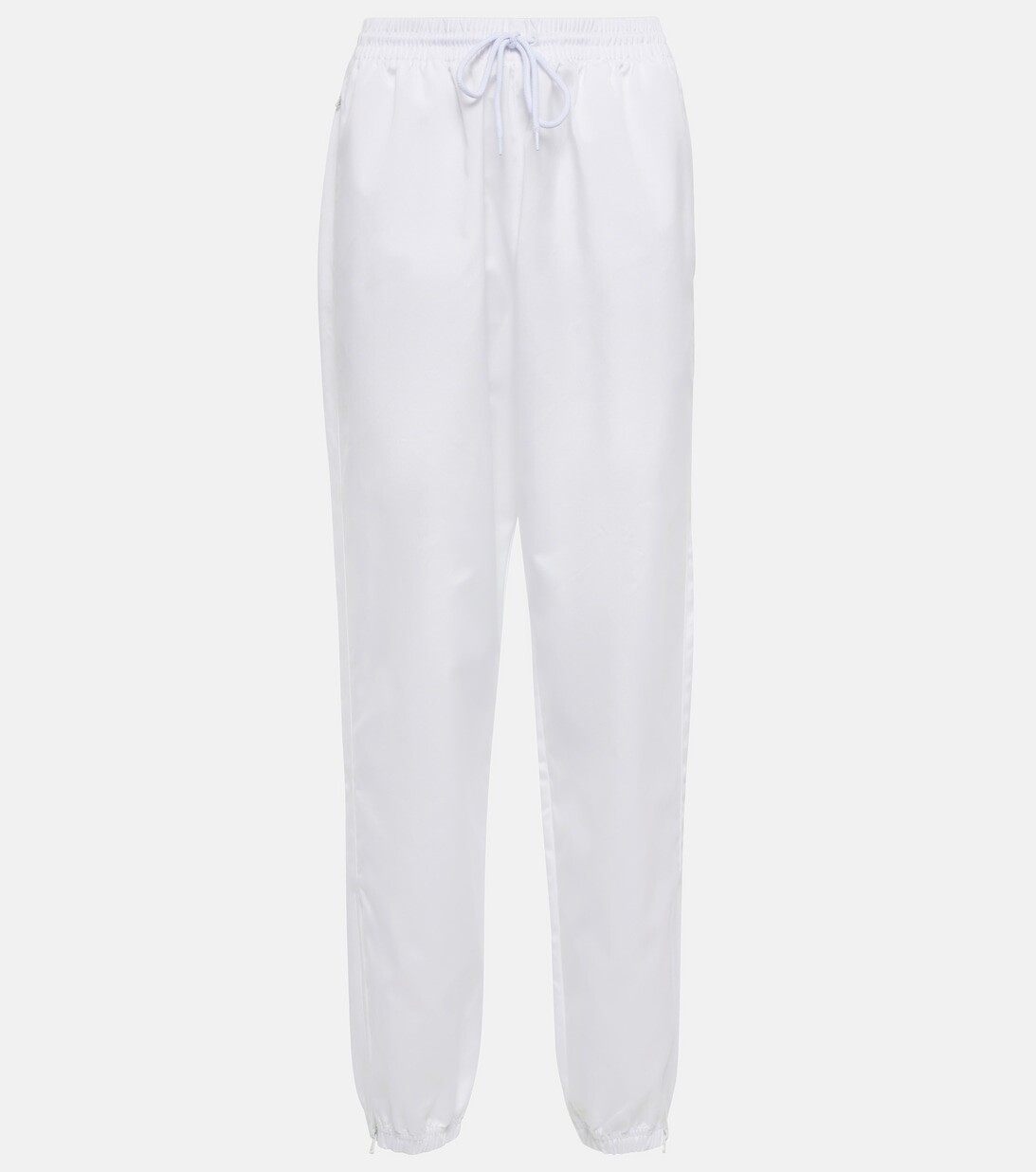 

Спортивные брюки с высокой посадкой и манжетами на молнии WARDROBE.NYC, белый