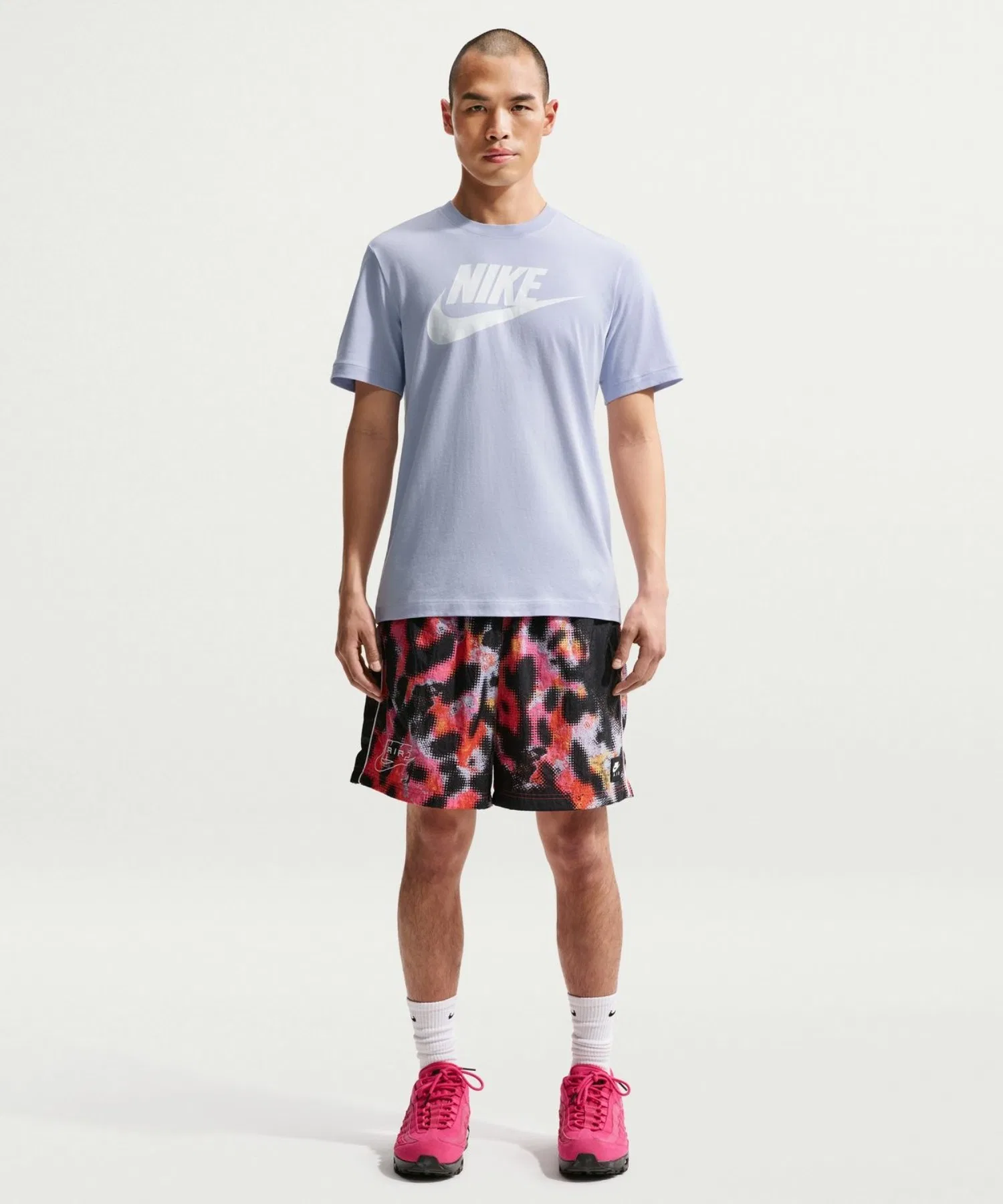 Мужская футболка NIKE NSW Futura Icon с логотипом синяя — фото 3