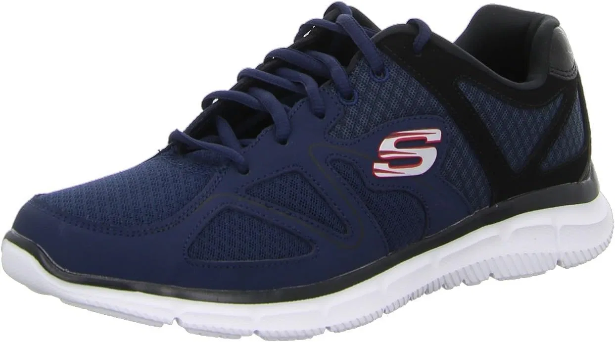 Мужские кроссовки Skechers Satisfaction 58350-bbk, 2-Black Navy Black — фото 3