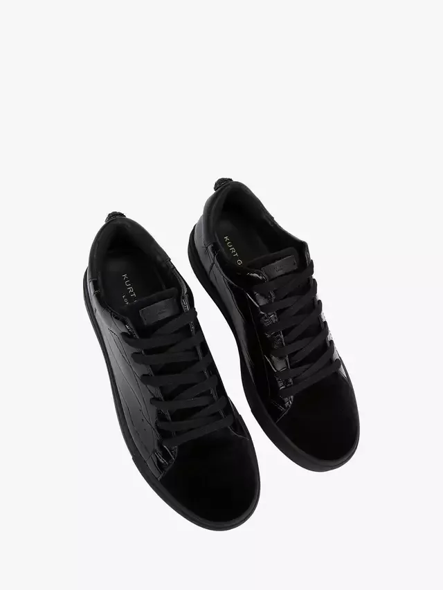 Кроссовки Laney Croc из лакированной кожи, черные Kurt Geiger London — фото 2