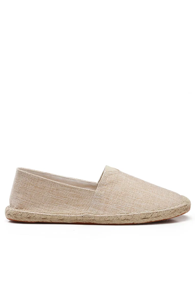 Мужские эспадрильи, льняные, slip-on, QZ9015 Twenty Eight Shoes, хаки