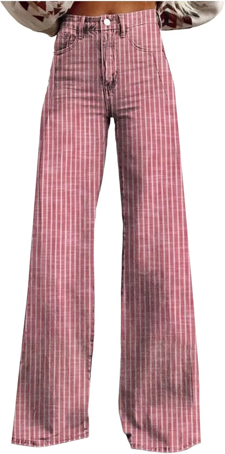 

Женские джинсы Vintage Wide Leg Y2K с высокой посадкой