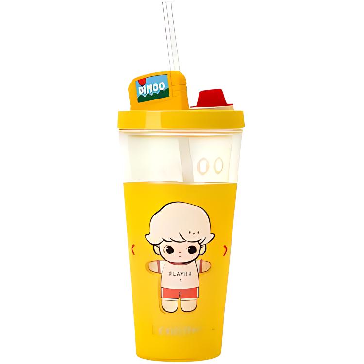 

Минималистичная двойная термокружка IP Merch с соломинкой POP MART