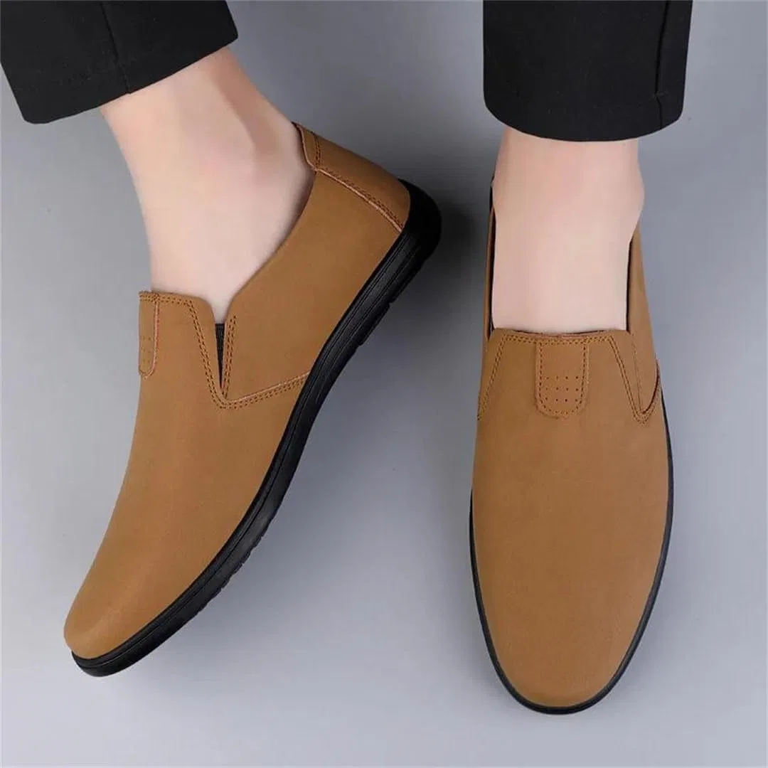 Лоферы кожаные Handmade, модель Men Loafers, черный — фото 3