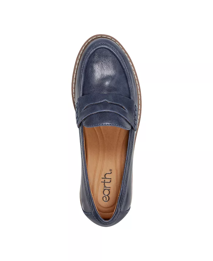 Женские лоферы Javas Slip-On Penny Earth, синий — фото 4