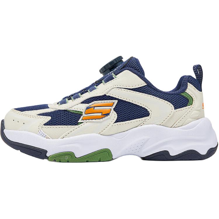 

Skechers Kids Низкие детские кроссовки для повседневной носки, белые, синие, детские