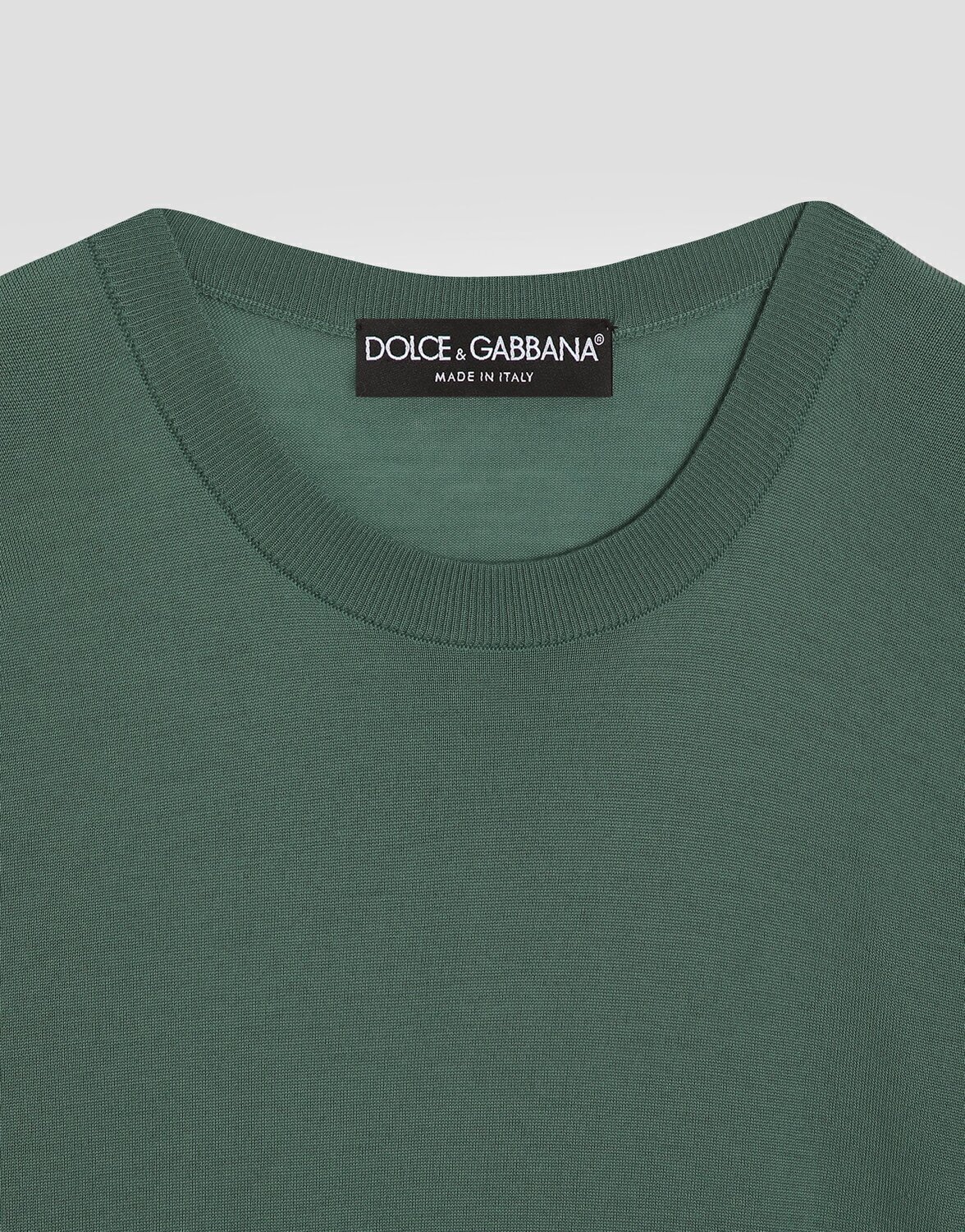 Кашемировый пуловер Dolce & Gabbana, зеленый — фото 3