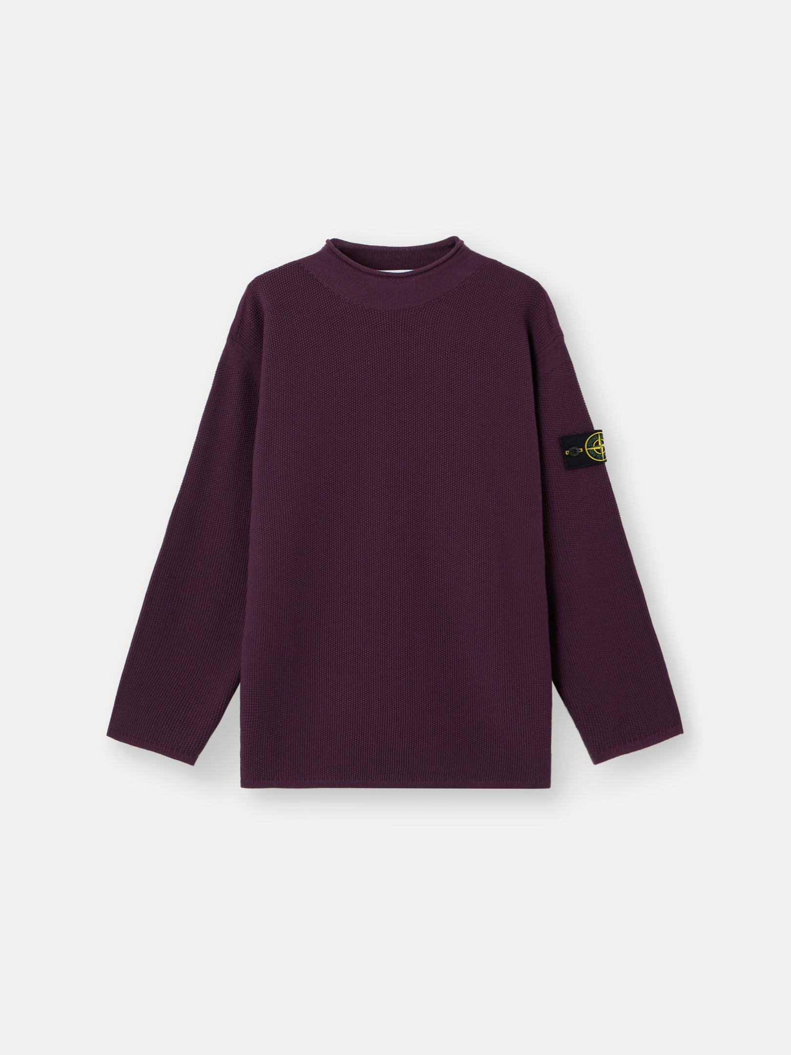 

Свитер с воротником-стойкой и обратным швом Stone Island 5100063 COTTON NYLON, Amaranth