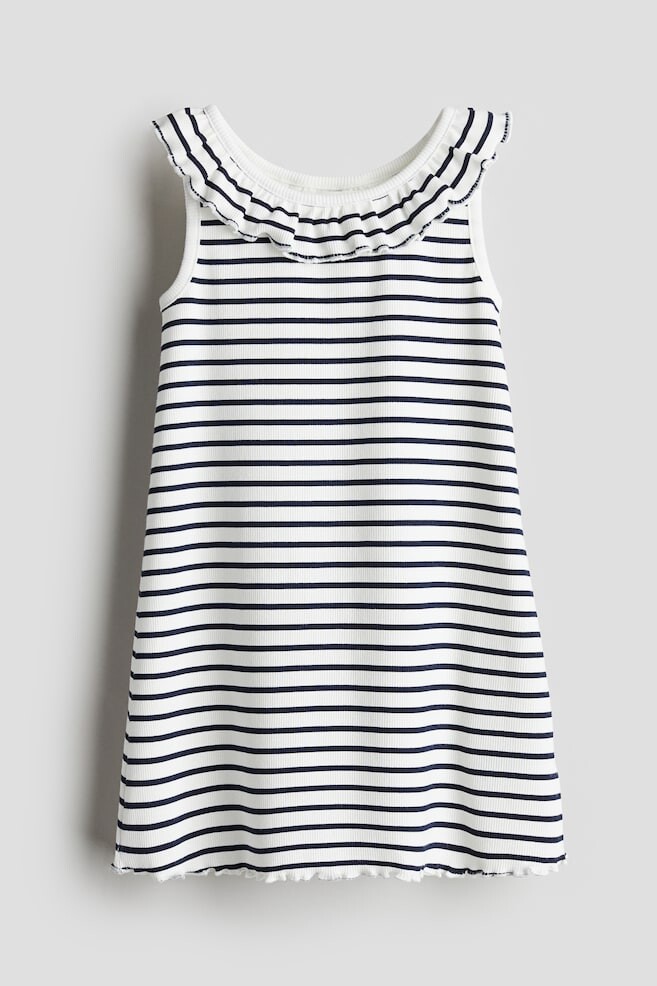 

Платье из джерси с воротником H&M, белый