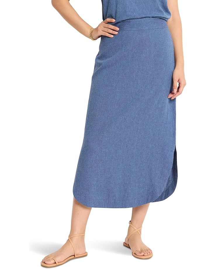 

Юбка NIC+ZOE Rumba Linen Dip Skirt, цвет Blue Mix
