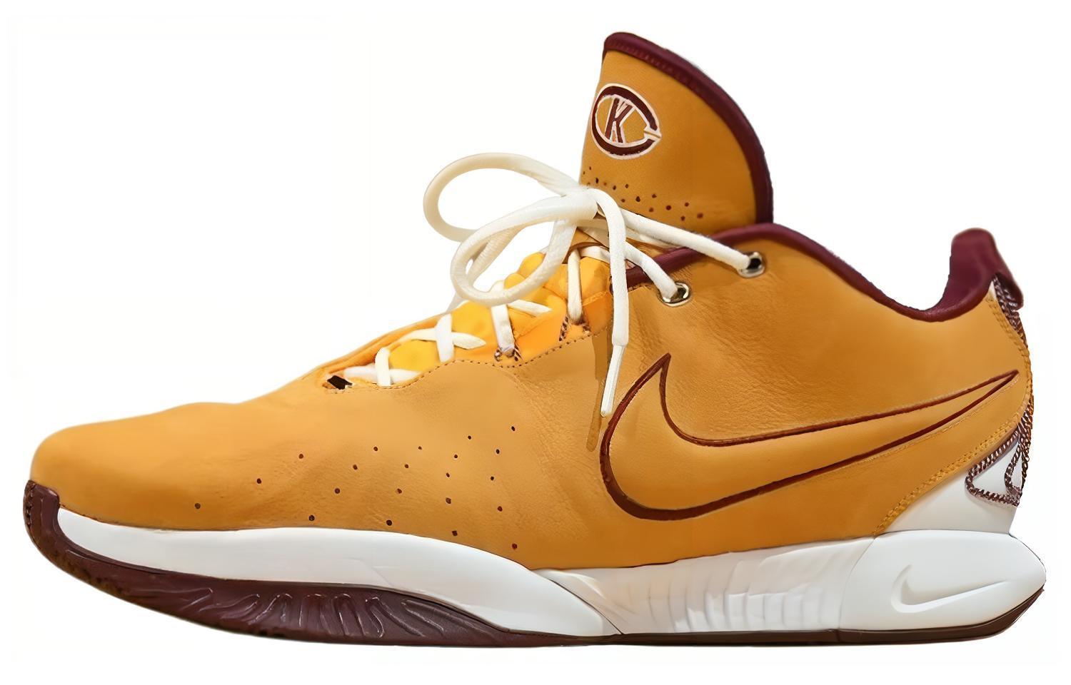 

Nike Кроссовки баскетбольные Lebron 21 'Christ The King' мужские низкие устойчивые к истиранию dark yellow