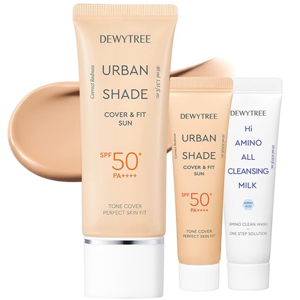 

Набор средств по уходу за кожей Urban Shade с солнцезащитным тонирующим увлажняющим кремом Dewytree