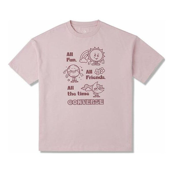 

Футболка block party oversized tee 'pink' Converse, розовый