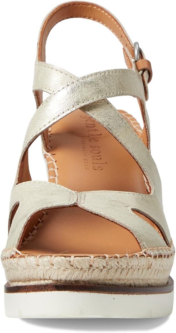 Сандалии Gentle Souls by Kenneth Cole Elise, цвет Ice Metallic Leather — фото 2