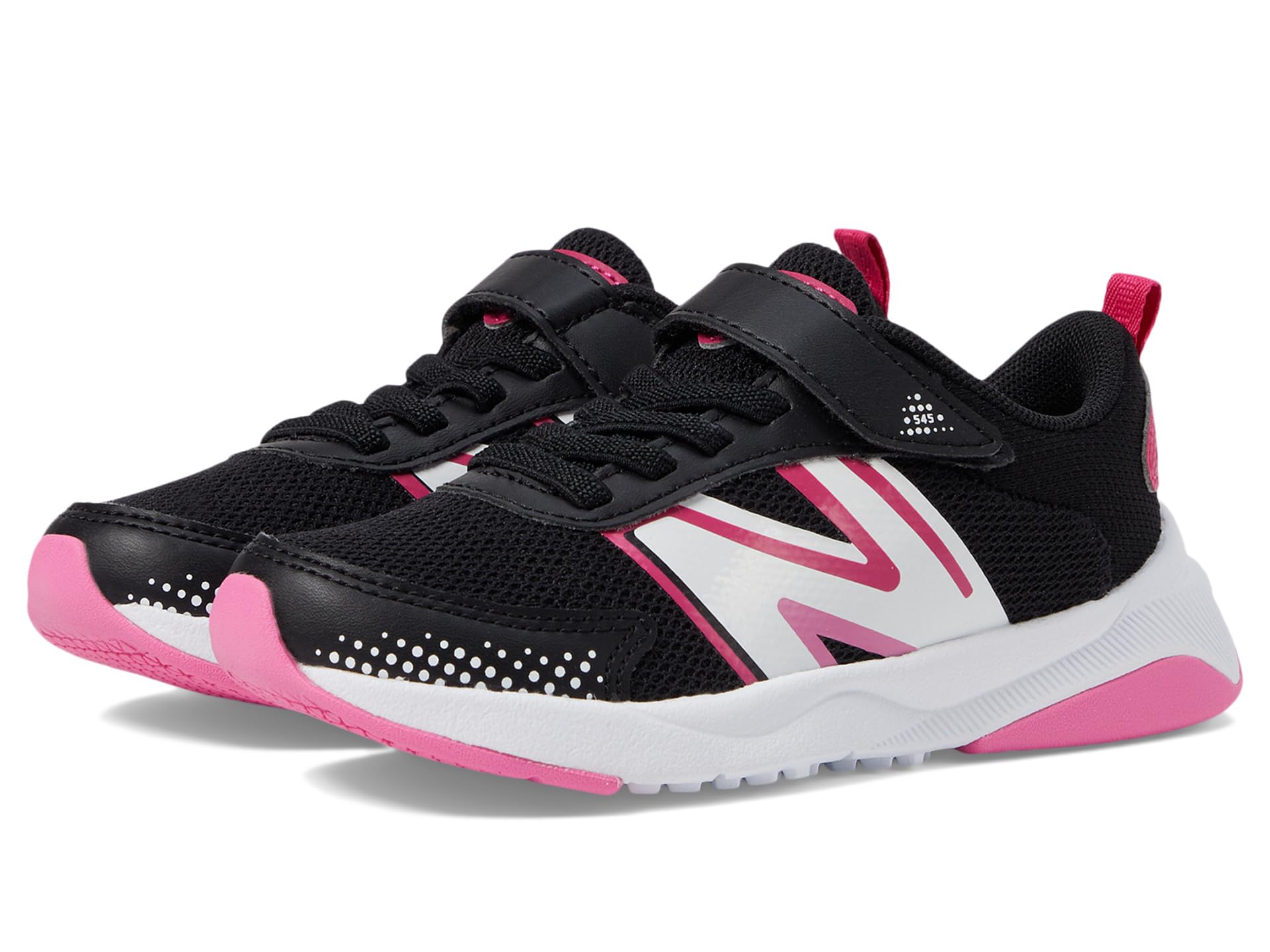 

Кроссовки New Balance Kids Dynasoft 545 Bungee Lace With Top Strap, Black/Carnival Pink