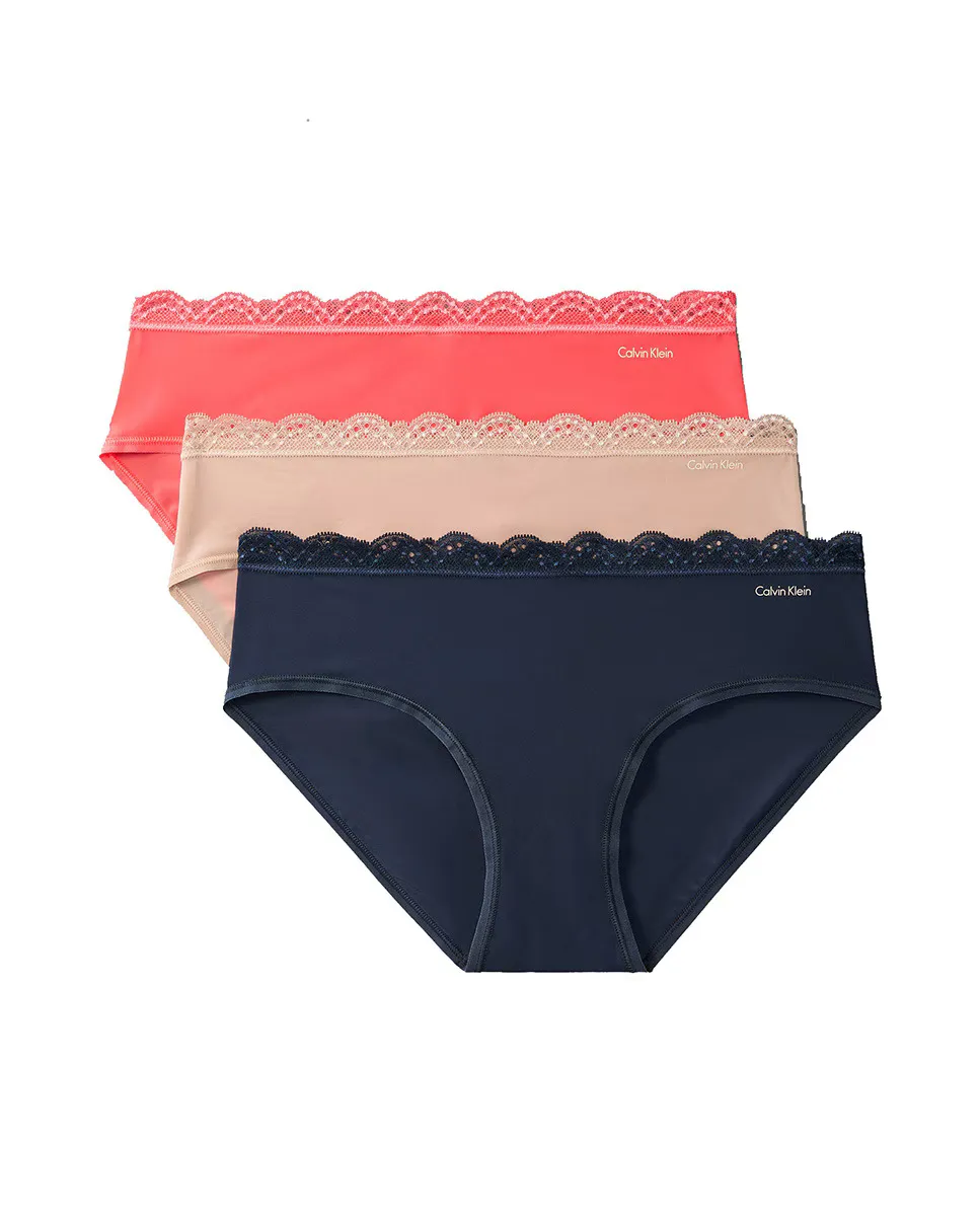 

Упаковка из 3 шт. трусиков-хипстеров MF STRETCH W LACE Calvin Klein, мультиколор