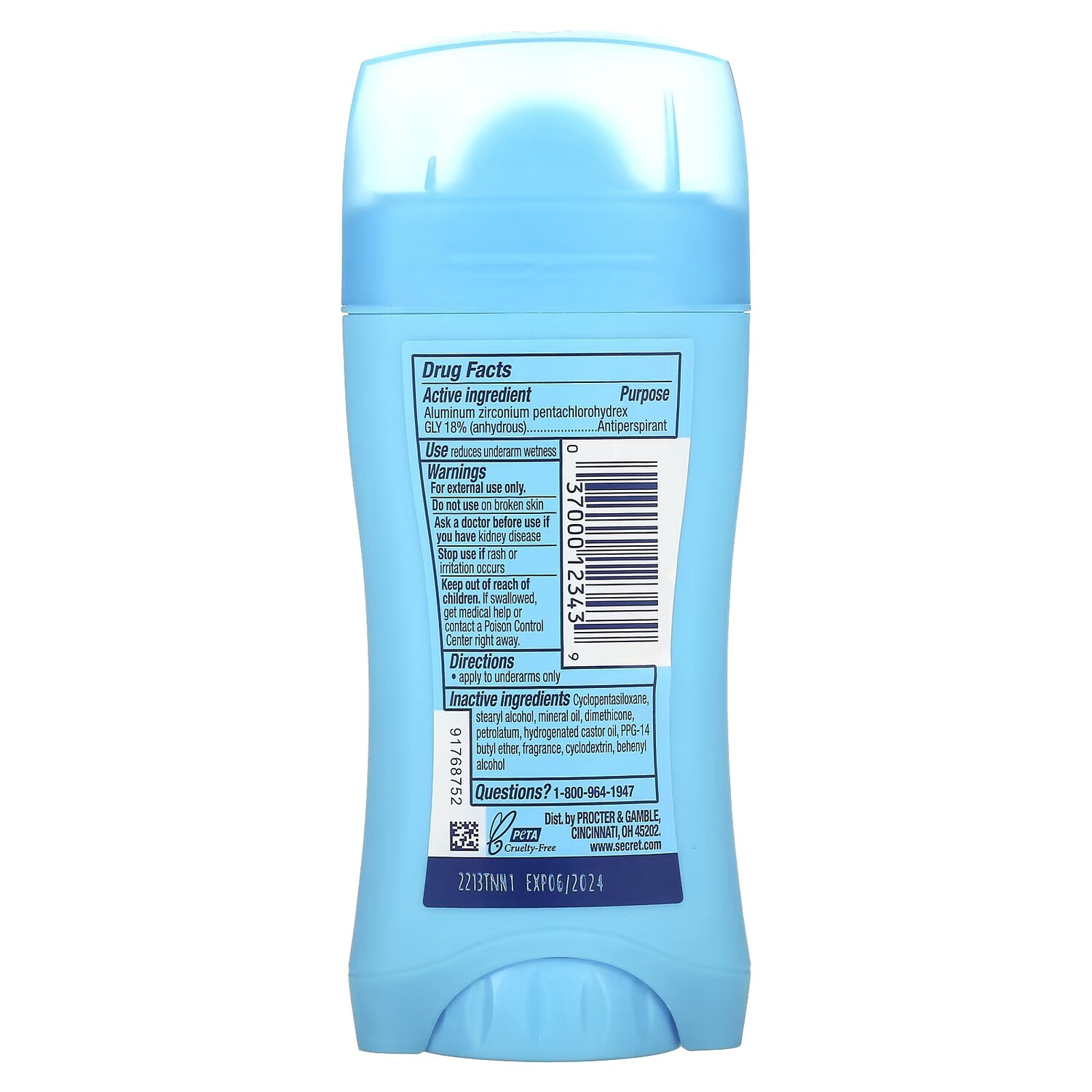Антиперспирант Secret Invisible Solid Powder Fresh pH-сбалансированный — фото 3