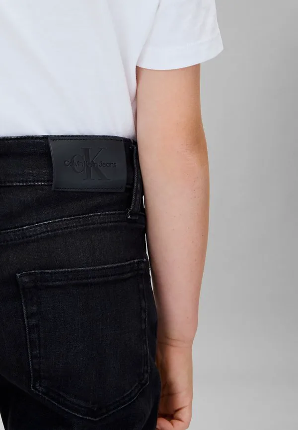 Джинсы со средней посадкой и прямым кроем Calvin Klein Jeans, Washed Black — фото 4