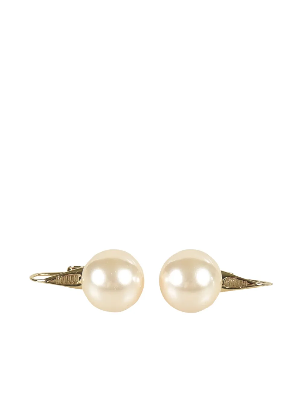 

Серьги с жемчугом MIU MIU, нейтральный