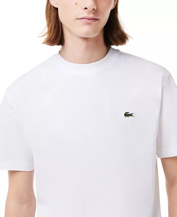 Футболка Lacoste, мужская, классический крой, с круглым вырезом — фото 3