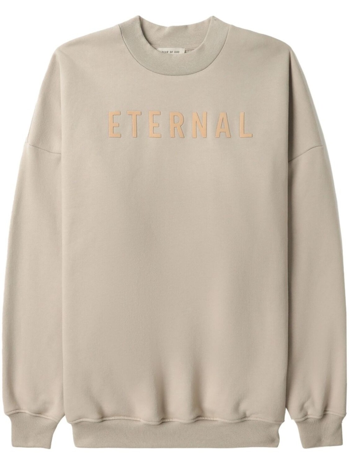 

Fear Of God толстовка с длинными рукавами и вышитым логотипом, нейтральный цвет