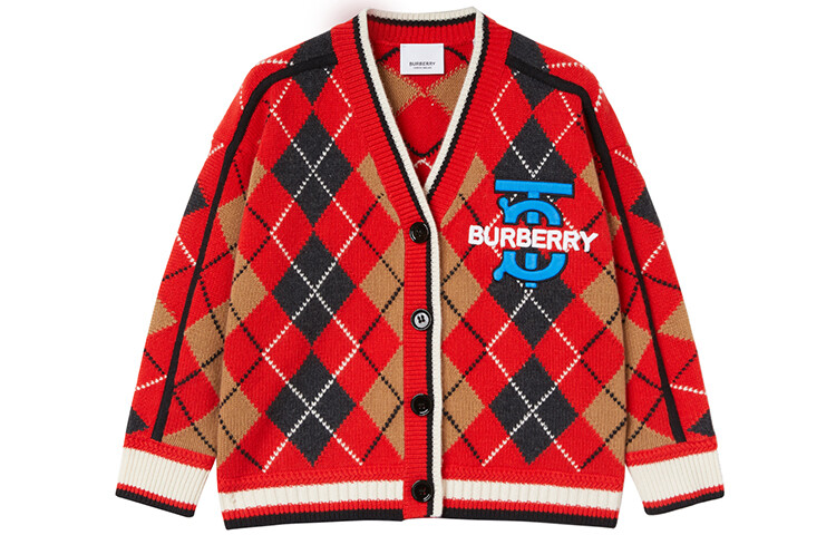 

Детский свитер Burberry, красный