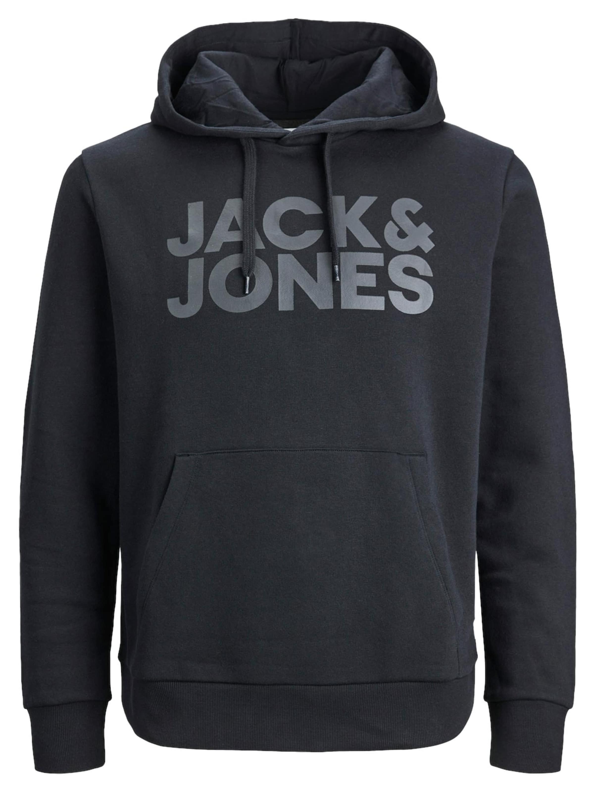 

JACK & JONES Толстовка 'Corp' в темно-сером цвете