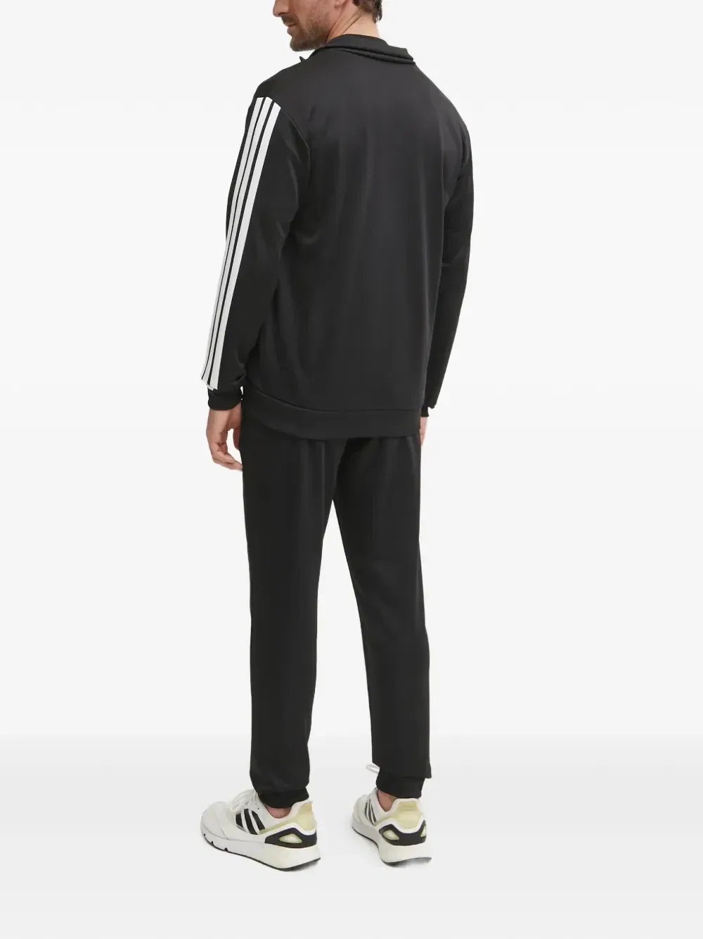 Спортивный костюм на молнии Adidas, черный — фото 3