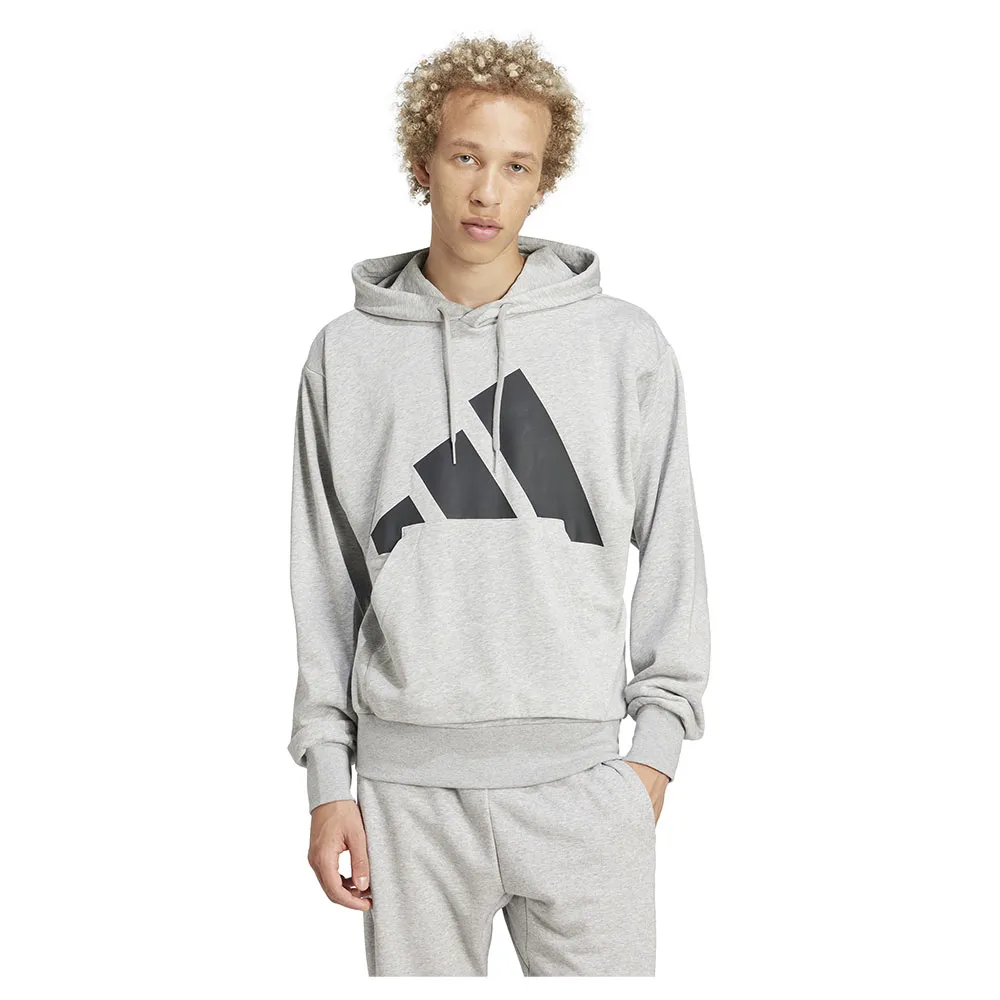 

Худи adidas Essentials Big Logo French Terry, серый