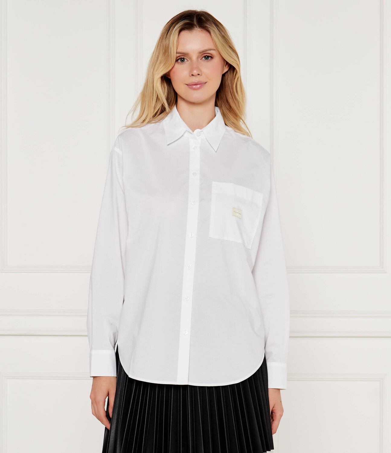 

Рубашка CALVIN KLEIN JEANS Relaxed fit, белый