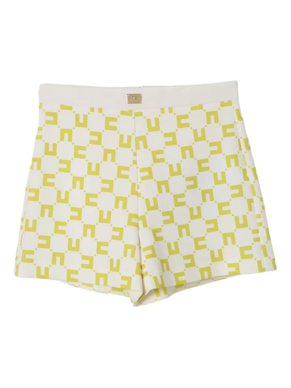 

Шорты с геометричным узором Elisabetta Franchi La Mia Bambina, желтый