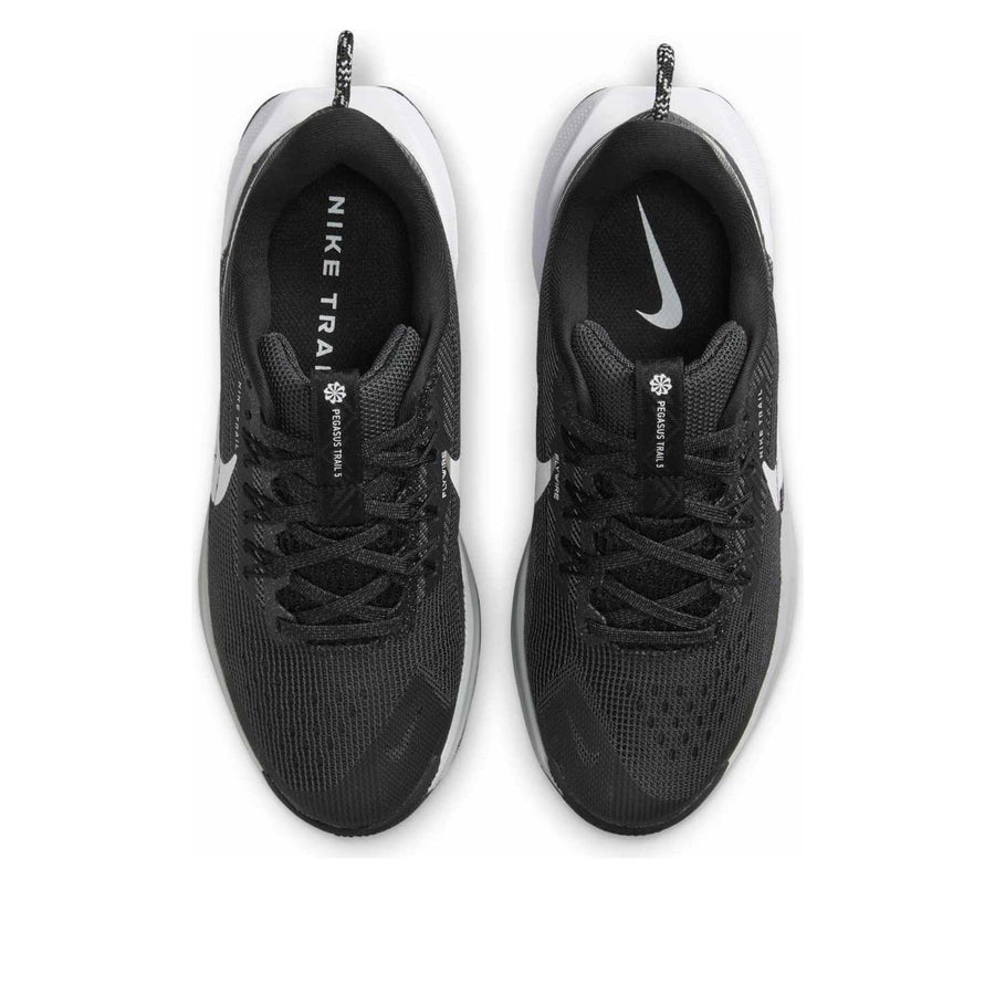 Кроссовки (GS) Nike React Pegasus Trail 5 'Black Anthracite Wolf Grey White', черный — фото 4