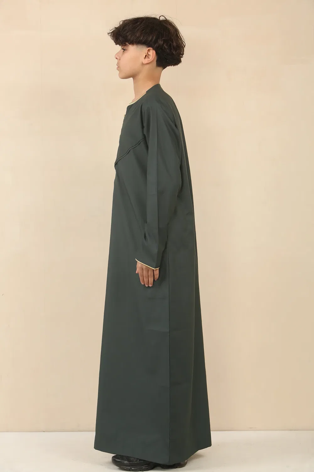 Arabic Thobes Детский зеленый халат Джубба в Омане и Саудовской Аравии для мальчиков — фото 2
