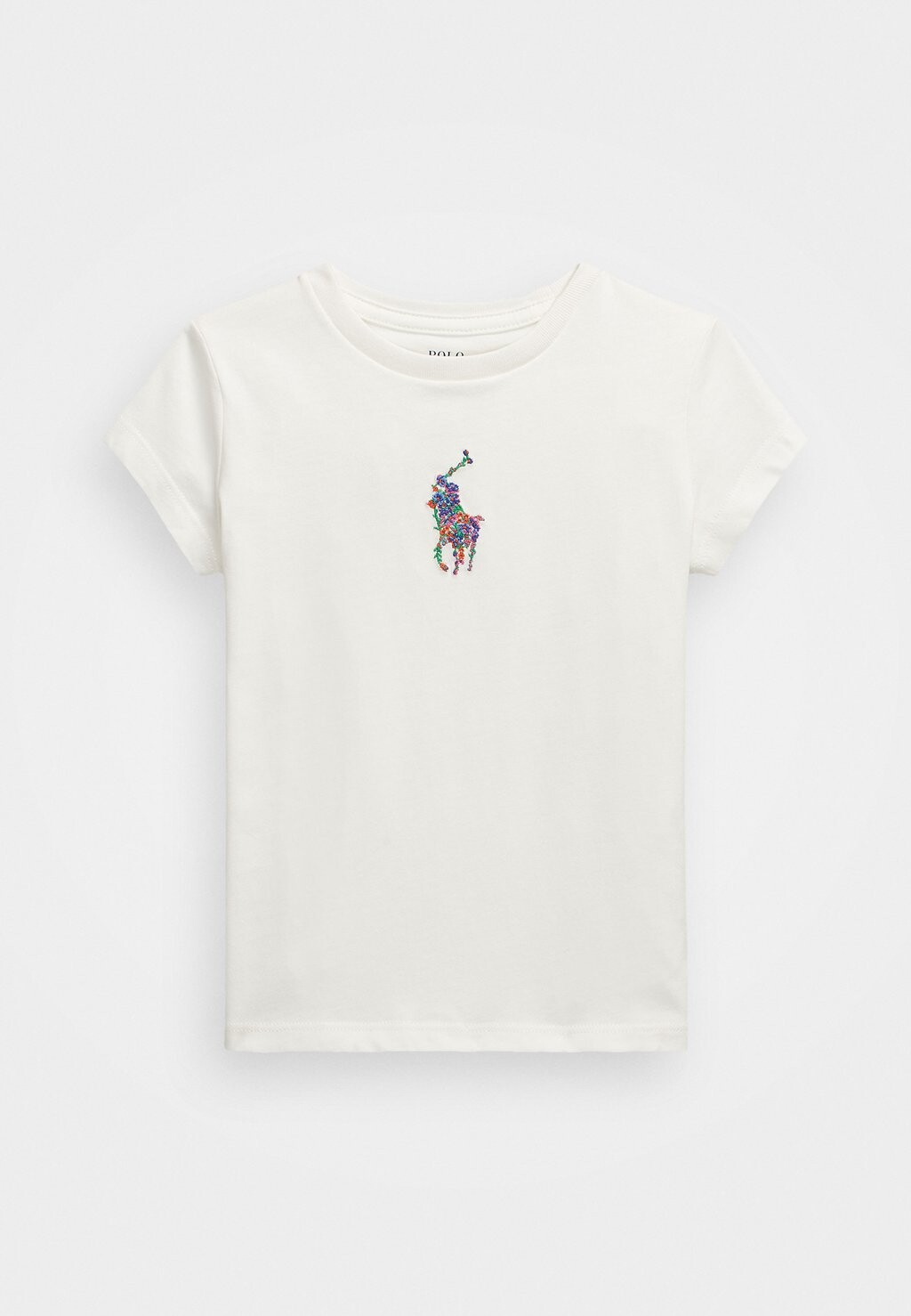 

Футболка FLORAL BIG PONY COTTON JERSEY TEE Ralph Lauren, прозрачный