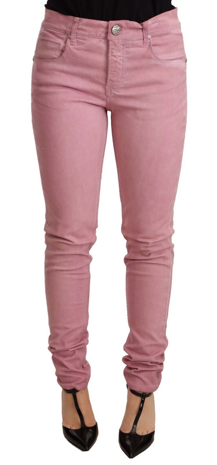 

Acht Хлопок Slim Fit Женские синие узкие женские брюки