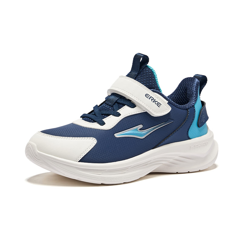 ERKE KIDS Детские кроссовки low top, устойчивые к скольжению и истиранию, dark blue white — фото 3