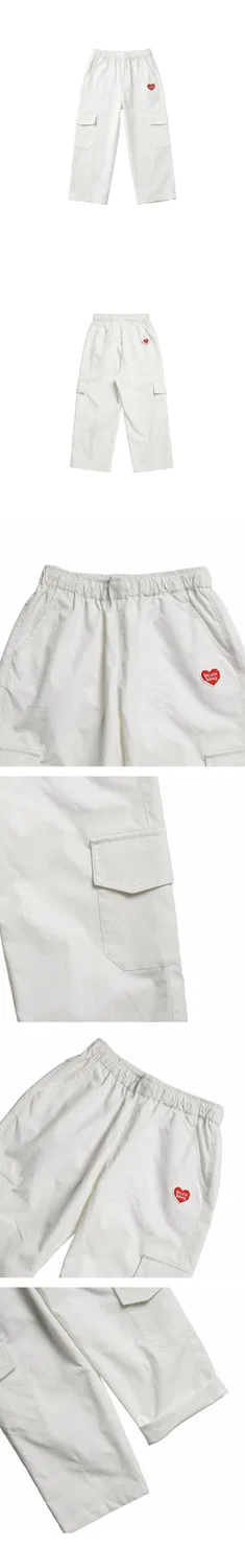 Детские белые брюки карго Bb Heart Fatigue от Belita&Boys — фото 4