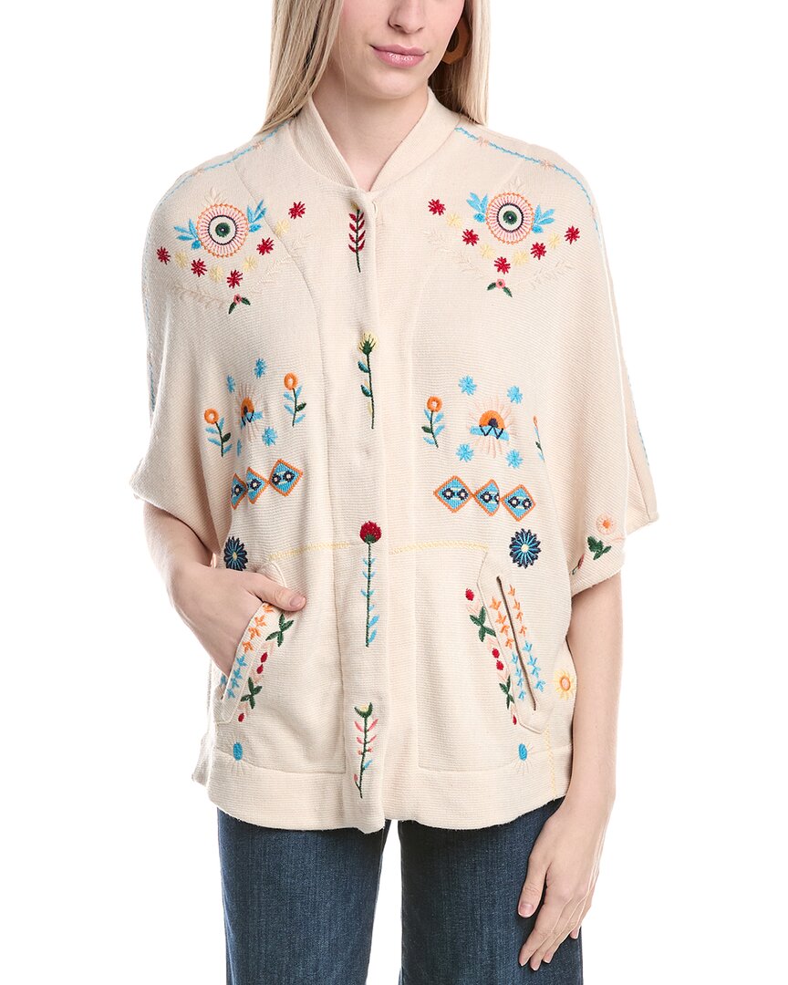 

Джонни был Джози Пончо Johnny Was, белый